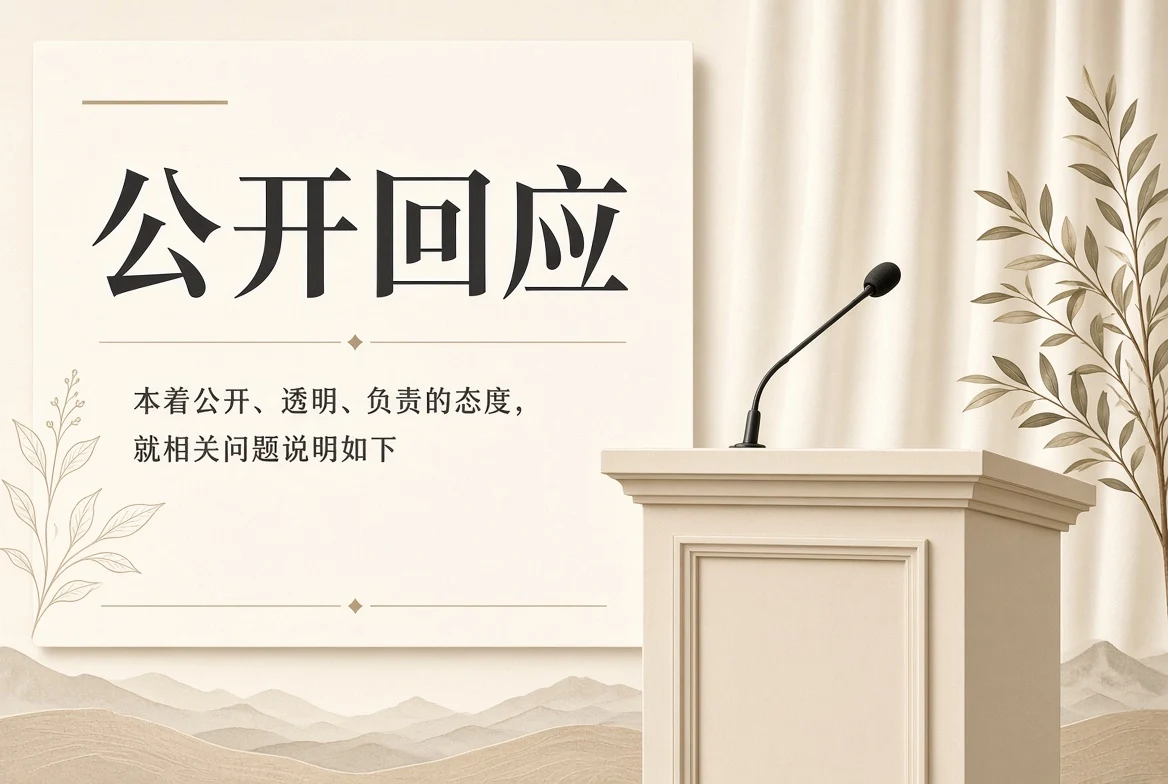 公开回应